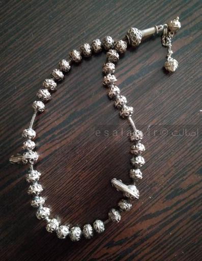 تسبیح نقره قدیمی